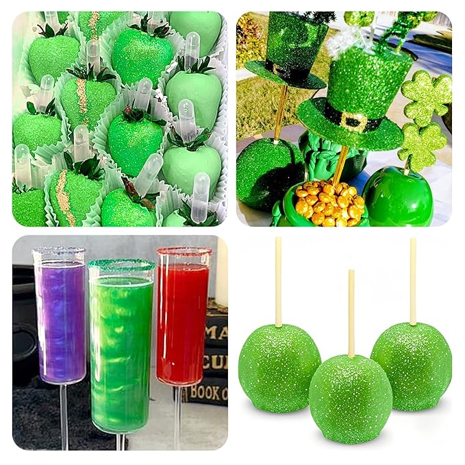 Green Edible Glitter Spray - 15g Food Grade Green Luster Dust Shimmer Powder Spray for Cakes, Cookies, Chocolate, Strawberries, Drinks & Cocktails