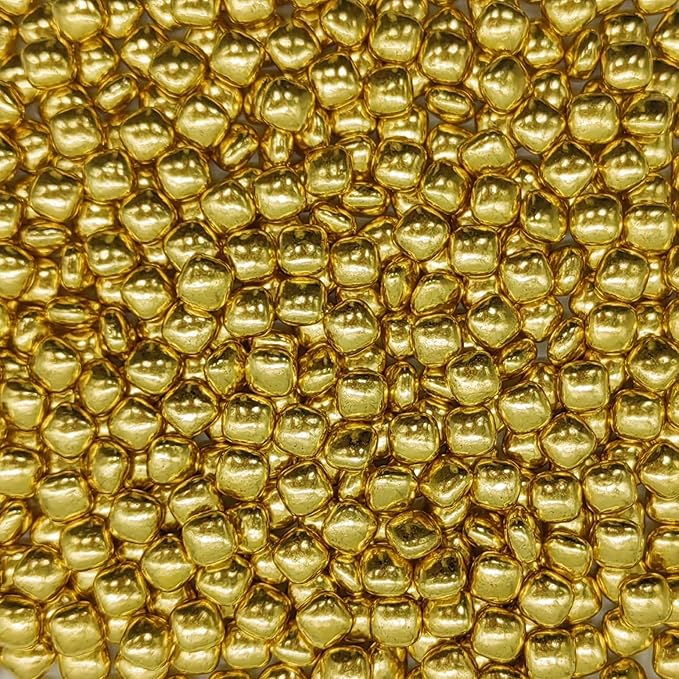 Super Gold Cube Sprinkles Edible Moon Cake Decorating Cake Decorations Cupcake Toppers Cookie Decorating Perfect for Cakes, Cupcakes, Desserts Toppings 3OZ