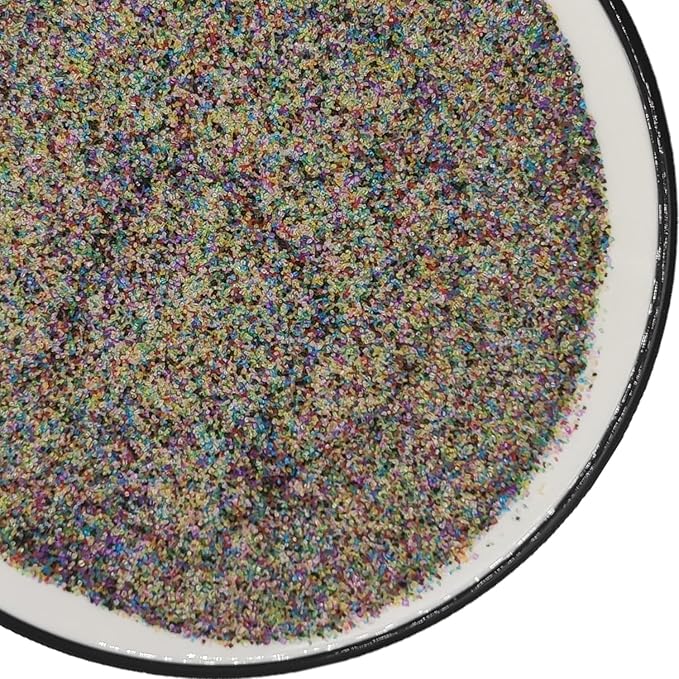 Edible 5 Ounce Fine Decorative mix Rainbow Sanding Sugar Sprinkles for Baking,Colorful Sparkling Crystals for Cakes, Cookies, Cupcakes, Ice Cream Topping and Rimming Sugar