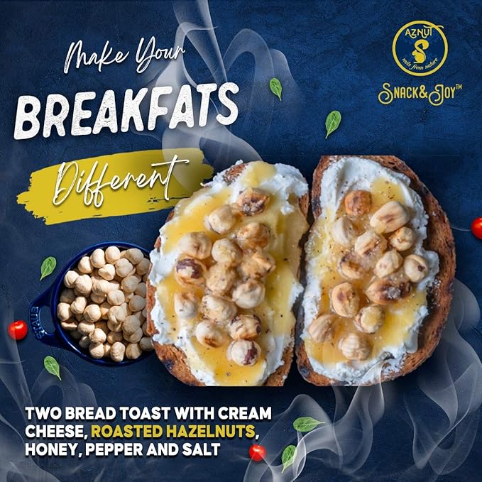 AZNUT Roasted Unsalted Hazelnuts 4 LB, Premium Quality 100% Natural Non-GMO Project Certified, Kosher Certified, No Salt, No Oil, Gluten Free, Keto Diet Snacks, Resealable Bag (4 LB)