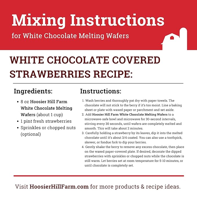 Hoosier Hill Farm White Melting Wafers, 2LB (Pack of 1)