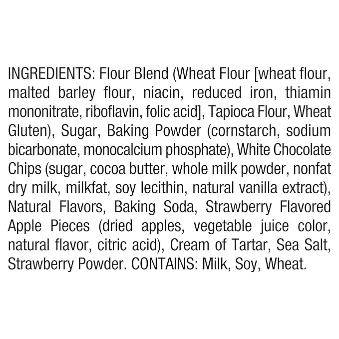 Bob's Red Mill White Chocolate & Strawberry Pancake Mix, 20oz (Pack of 4) - Just Add Water, Makes 32-40 Pancakes per Bag
