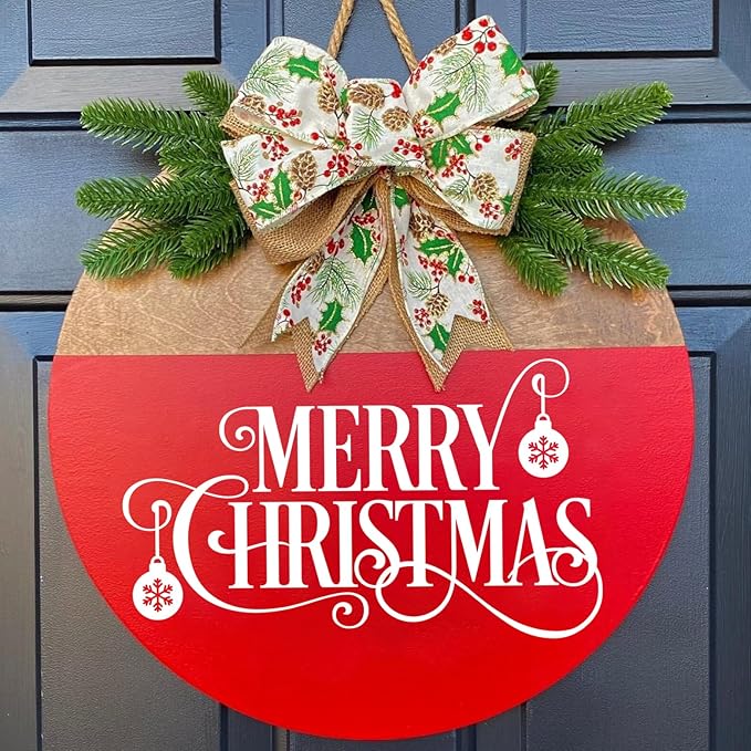 Christmas Stencils for Crafts Reusable Christmas Doormat Stencils Holiday Stencil for Window Glass Wood Wall Fabrics Decor