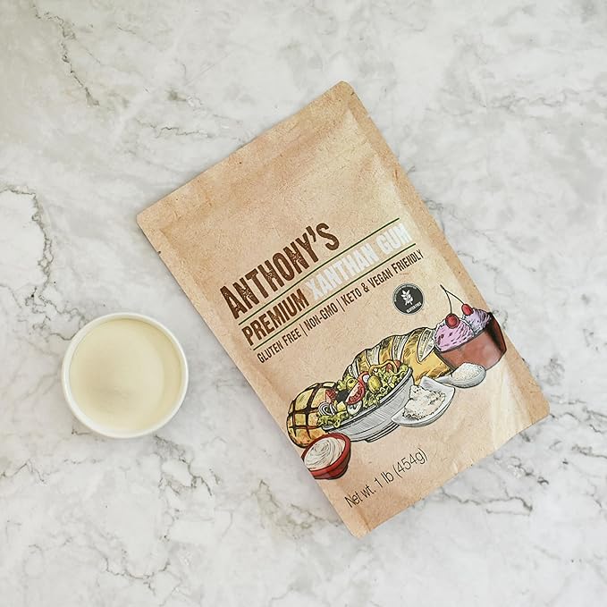Anthony's Xanthan Gum, 1 lb, Batch Tested Gluten Free, Keto Friendly, Product of USA