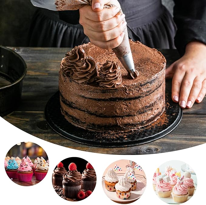 50Pcs Cake Tips for Decorating, 48 Different Patterns Stainless Steel Cake Decorating Tips and 2 Reusable Plastic Coupler for Cake & Cupcake Cookies Decorating, Cake Piping Tips Set