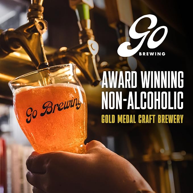 Go Brewing Disarm Hazy IPA Non-Alcoholic Craft Beer, 12 Oz – Low-Calorie, Full-Bodied Hazy Craft Brew with Zesty Citrus and Tropical Fruit Notes – Non-Alcoholic Beer for Any Occasion