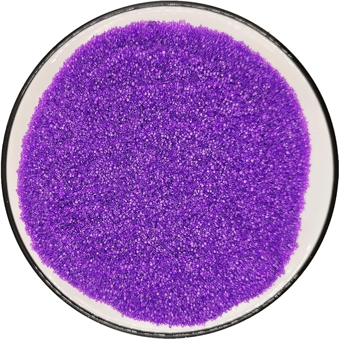 Edible 5 Ounce Coarse Decorative Purple Sanding Sugar Sprinkles for Baking, Sparkling Crystals for Cakes, Cookies, Cupcakes, Ice Cream Topping and Rimming Sugar
