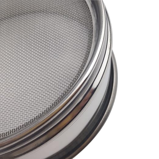 LABALPHA 35 Mesh Lab Sieves, Test Sieve #35 Mesh, 4'' Diameter, 304 Stainless Steel Wire Cloth (0.5mm)
