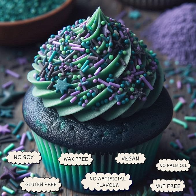 Confect Pastel Rainbow Sprinkles – Edible Jimmies Mix for Cakes, Cupcakes & Baking – Decorative Multicolor Toppings –Vegan, Gluten-Free, Nut-Free, Soy-Free, Dairy-Free, Palm Oil-Free – 4.2 Oz