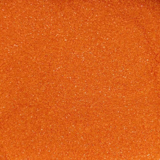 Dynastang Orange Sanding Sugar Sprinkles Edible Sugar Crystals Cake Decoration Cupcake Toppers Cookie Decorating Perfect for Cakes, Cupcakes, Desserts Toppings 3OZ