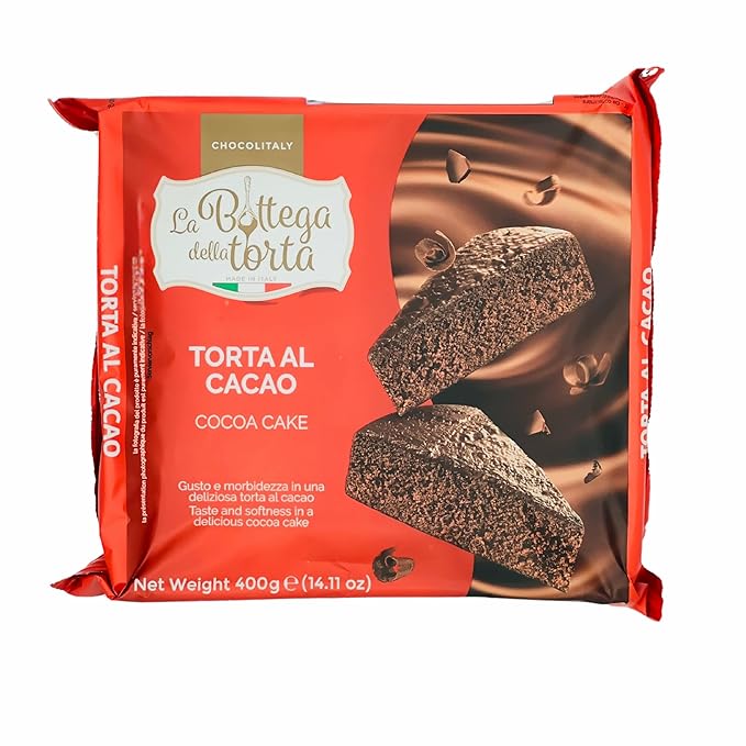 Chocolitaly Torta al Cacao | 400g Each | 3 Pack | Italian Chocolate Cake | Soft & Moist Chocolate Loaf | Traditional Cocoa Dessert | Made in Italy | Shelf-Stable & Ready to Serve Snack