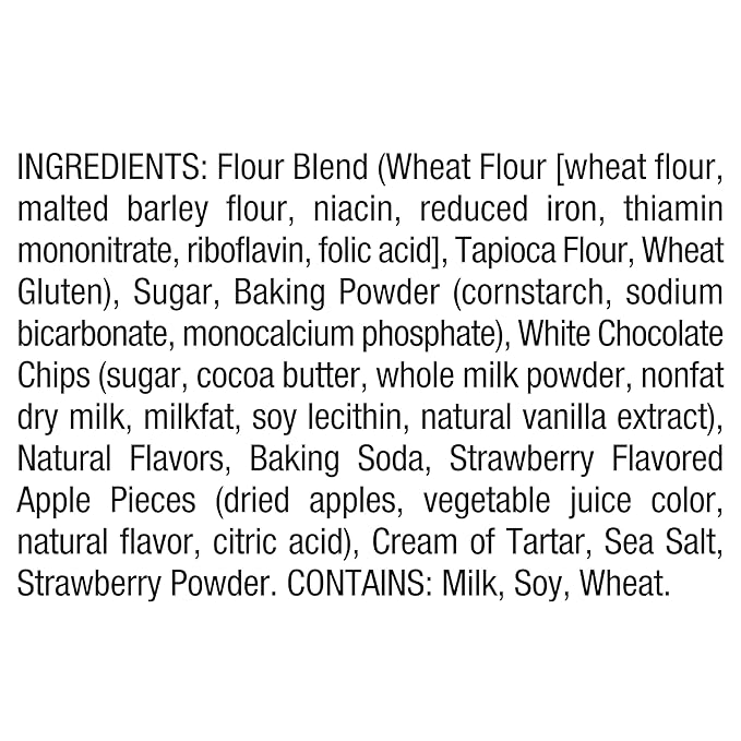 Bob's Red Mill White Chocolate & Strawberry Pancake Mix, 20oz (Pack of 4) - Just Add Water, Makes 32-40 Pancakes per Bag