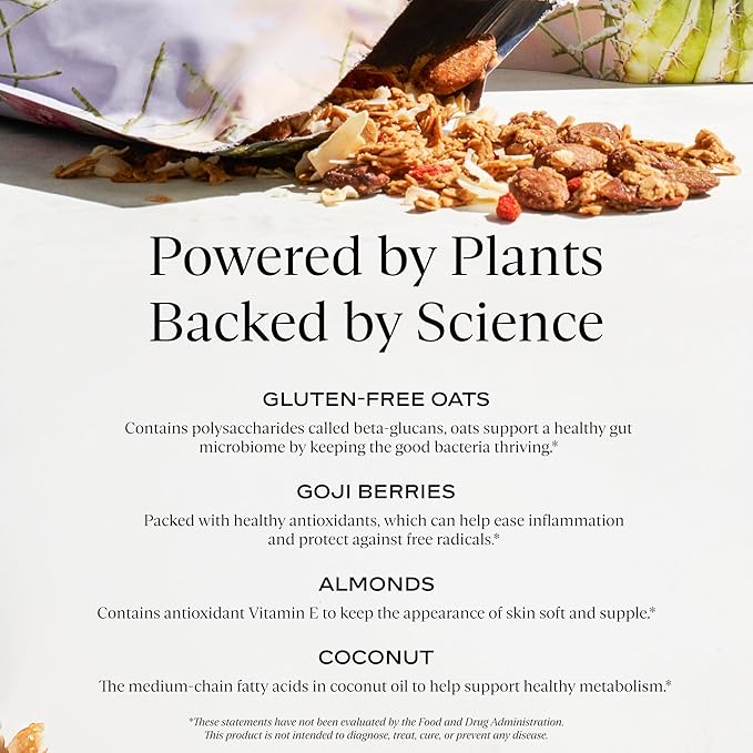 SAKARA Classic Superfood High Fiber Granola Mix - Nutrient-Rich Ingredients, Vegan, Gluten-Free, Non-GMO, No Sugar Granola, Supports Digestion and Gut Health, Healthy Breakfast or Snack - 11.5oz - (Pack of 2)