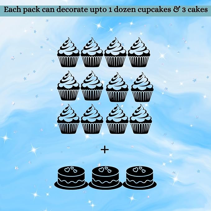 Confect Baby Blue Sprinkles for Christmas Cake & Cupcake Decoration – Edible Pearl Sprinkles & Jimmies for Holiday Desserts- Vegan, Gluten-Free, Nut-Free, Soy-Free, Dairy-Free, Palm Oil-Free - 4.2 Oz