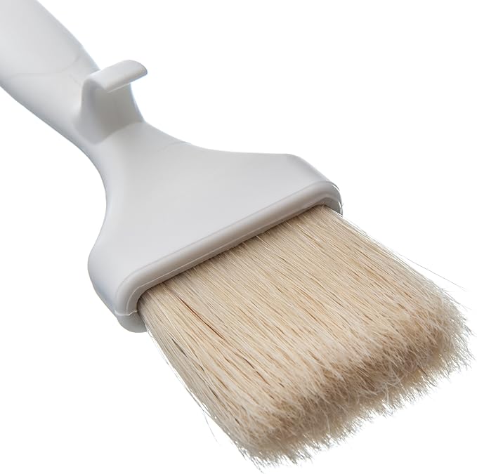 SPARTA 4037800 Meteor Boarhair Pastry Brush, Basting Brush With Built-In Projecting Hook, 2 Inches, Brown