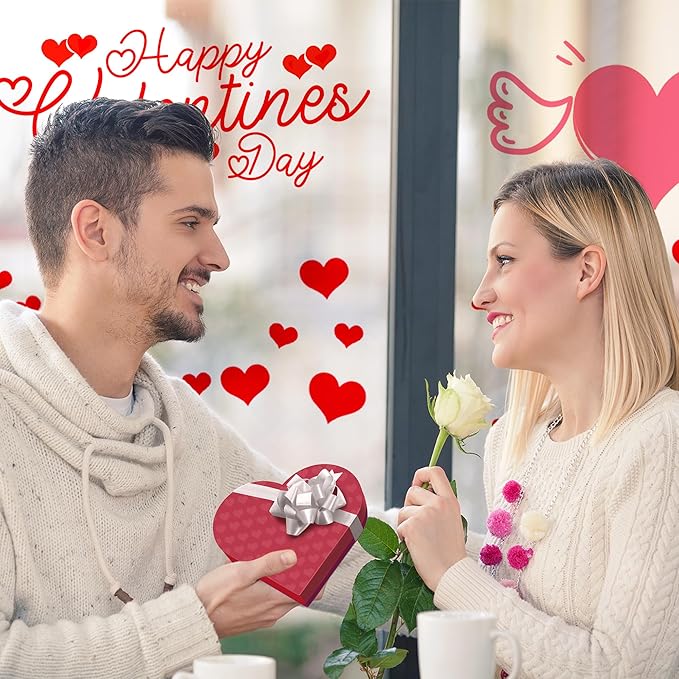 Heart Stencils for Painting 8 PCS Plastic Heart Reuseable Stencils for Painting Spraying Drawing on Wall Wood Flag Paper