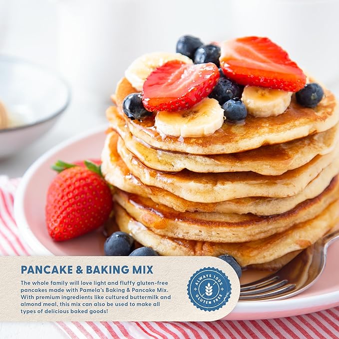 Pamela's Products Gluten Free Baking and Pancake Mix, 4-Pound Bags (Pack of 3)