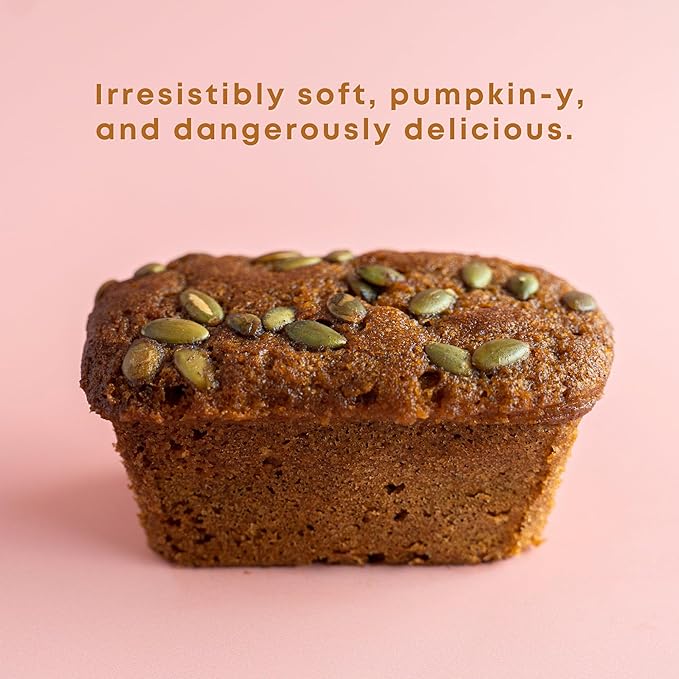 Gourmet Pumpkin Bread Spice by Sweetness Central, Baked Fresh for Each Order, Made with Pumpkin Seeds, The Perfect Dessert, or Housewarming Gift, Individually Wrapped to Arrive Soft & Moist, 6 Pack