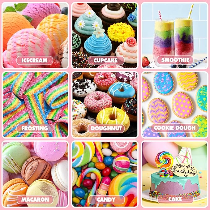 Food Coloring - Vibrant Liquid Icing Food Coloring Set for Baking, Cake Decorating, Easter Egg, Airbrush - Tasteless Food Color Dye for Fondant, Slime, DIY Crafts - 5.5 Fl.oz / 160ml Each (Blue)