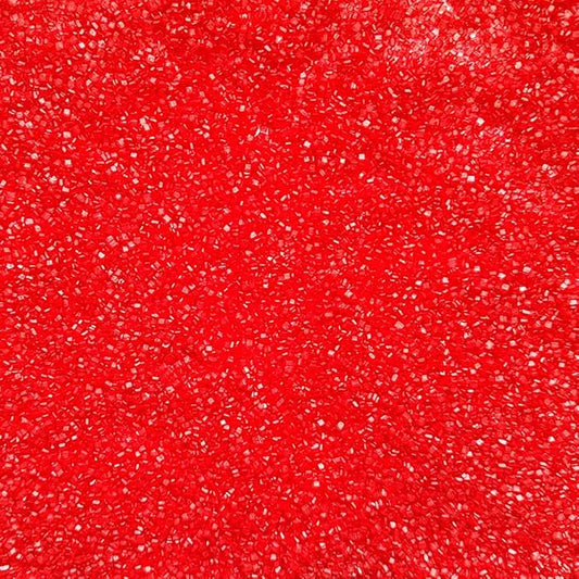 Homankit Sanding Sugar, Red Edible Sugar Crystals, Sugar Sprinkles Mix for Celebration Cakes, Cupcakes, Baking, Cookies Decorating, 3.2 OZ