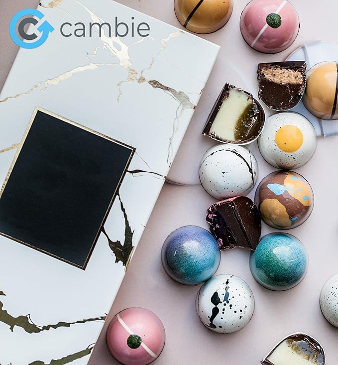 Cambie White Chocolate Couverture 28%, 2 Pounds of White Chocolate Chips, European Style Couverture for Chocolatiers, Pastry Chefs, Home Bakers, and Professionals, 2 Pounds