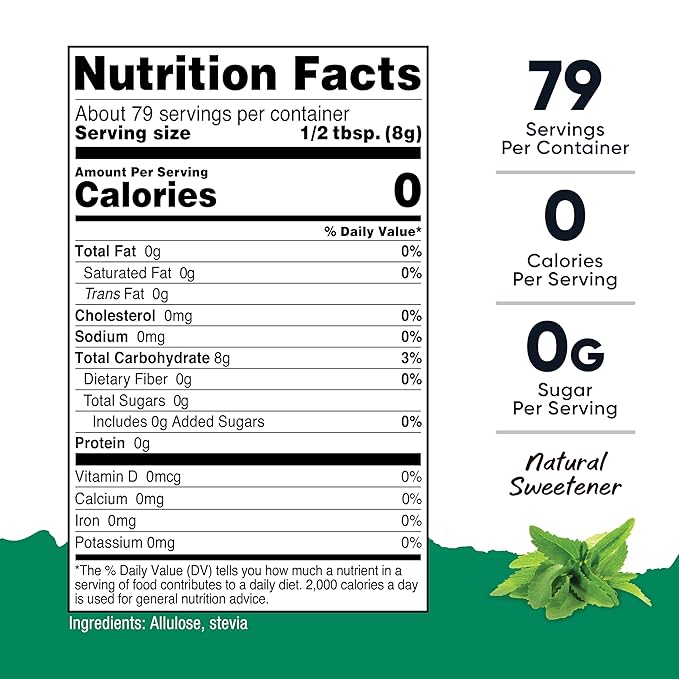 Nutricost Pantry Stevia With Allulose (1.4 Pound) Natural Sweetener - Gluten-Free, GMO-Free