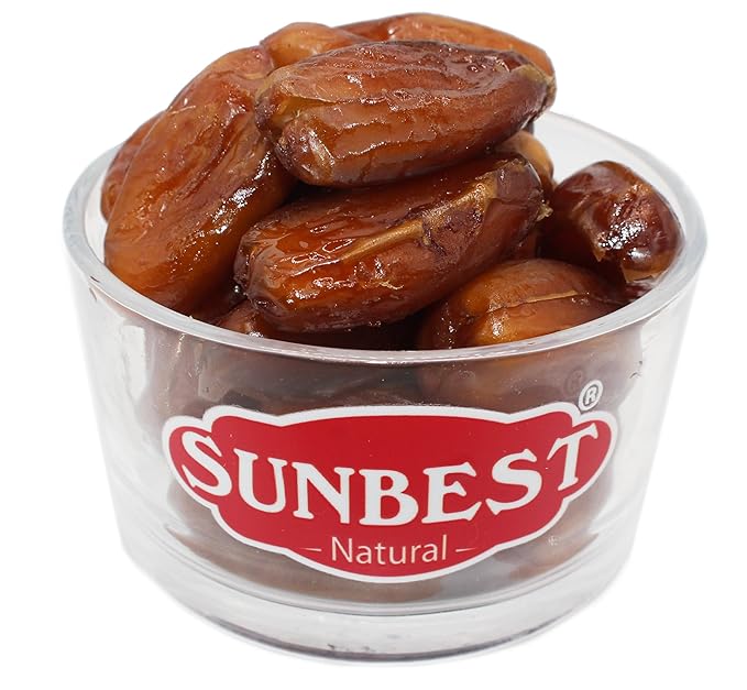 Sunbest Natural Organic Sun-Dried Deglet Noor Dates – 4 lb Bulk Bag (64 oz) – Organic Pitted Dates – Naturally Sweet & Chewy – Non-GMO, Vegan, Kosher, No Sugar Added – Ideal for Snacking & Recipes