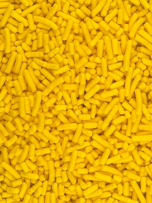 Yellow Sprinkles for Baking Cakes, Cupcakes, Cookie Decorations, Ice Cream and Donut Toppings Edible Decorating Baking Supplies - 4 oz package (Yellow)