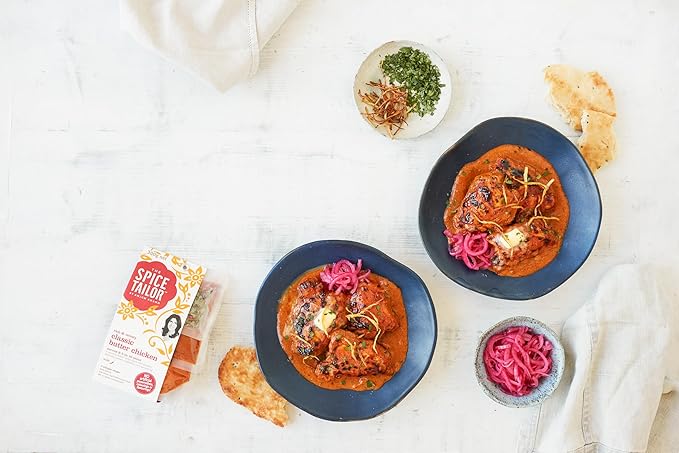 Spice Tailor 3 Simple Steps Restaurant Quality Meals in Minutes Kits Ready in 10 Minutes (6 Pack, Classic Butter Chicken)
