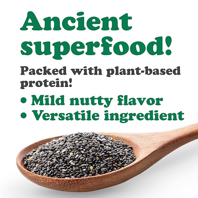 Black Chia Seeds, 10 Pounds – Whole, Sproutable, Vegan, Kosher, Keto, Sirtfood, Bulk. Rich in Essential Fatty Acids, Fiber, Protein. Great for Chia Pudding, Smoothie, Oatmeal