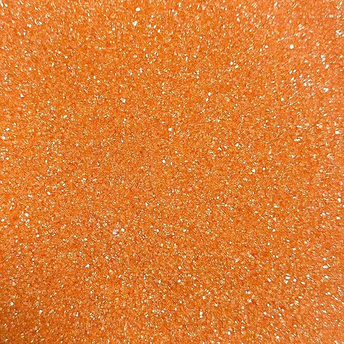 PhilaeEC Orange Sanding Sugar Edible Sparkling Crystals for Baking Cake Decoration Cookie Ice Cream Cupcake Toppers Wedding Party Valentines Halloween Christmas Supplies 5oz
