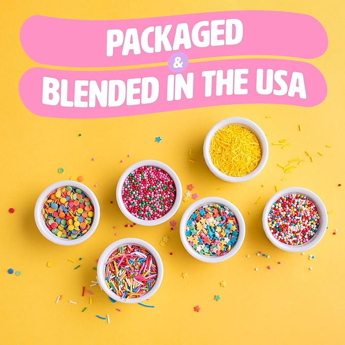 Spooky Halloween Sprinkles for Cake Decorating - Our Spooky Sprinkle Mix Includes Witch Hats, Cats, Bats, Ghosts, Eyes, Bones & Pumpkins - Halloween Decorations for Cupcakes (Haunted Fun, 3.5oz)