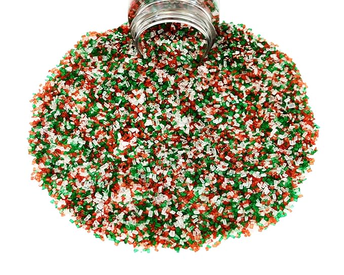 Mystic Sprinkles Christmas Holiday Sprinkle Mixes (Jingle All The Way Sugar Crystals 4.2oz)