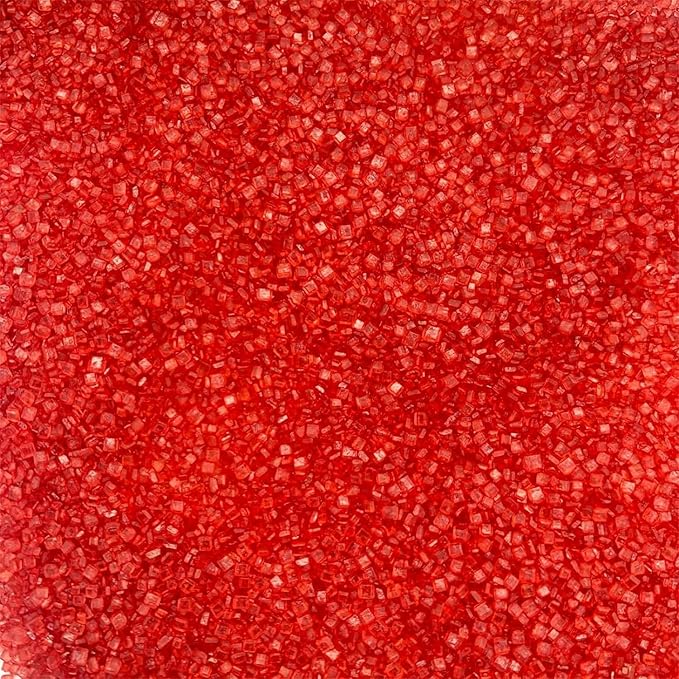Sentovac Red Sanding Sugar Sprinkles | Edible Red Sprinkles for Cake Decorating | 1 Bottle 3.2oz Cookie Decorating Celebrations Wedding Shower Party Chirstmas Supplies