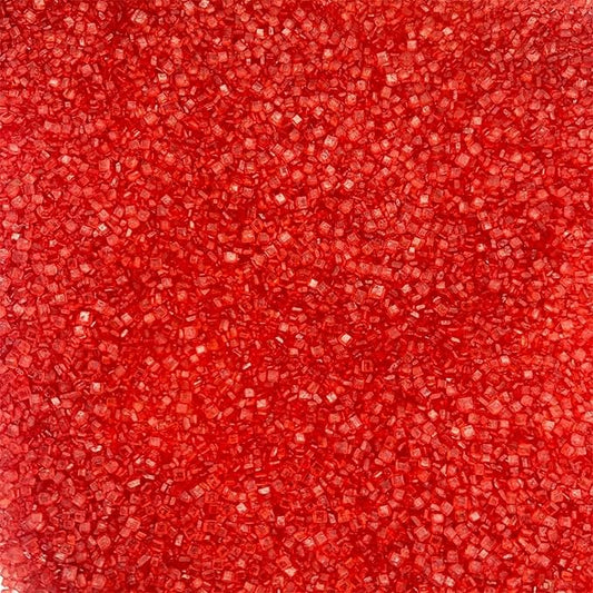 Sentovac Red Sanding Sugar Sprinkles | Edible Red Sprinkles for Cake Decorating | 1 Bottle 3.2oz Cookie Decorating Celebrations Wedding Shower Party Chirstmas Supplies