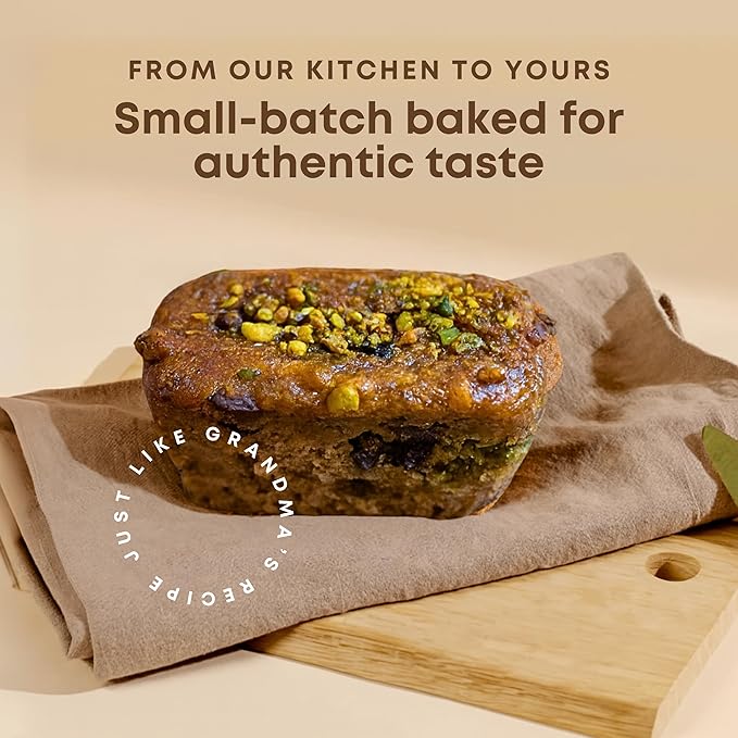 Gourmet Dubai Chocolate Chip Banana Bread by Sweetness Central, 6 Mini Loaves, Individually Wrapped, Pistachio Cream & Kataifi Pastry Crunch, Dubai Chocolate Filling