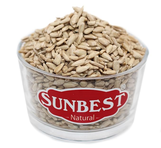Sunbest Natural Raw Sunflower Seed Kernels – 80 oz (5 lb) Bulk Bag – Unsalted Sunflower Seeds to Eat – Nutrient-Rich, Low Sodium, Vegan, Gluten-Free – Perfect for Snacking, Cooking & Baking