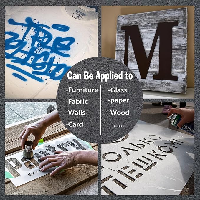 Custom Stencils for Spray Painting Personalized Logo Text Letter Name Stencil Maker Make Your Own Spray Paint Stencil Metal Wood Wall Art