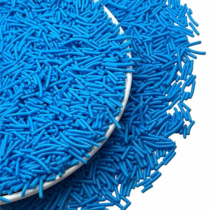 SE Si&Moos Navy Blue Jimmies Sprinkles Blue Sprinkles for Cake Decorating Edible Crunchy Jimmies for Topping Ice Cream, Cookies, Cakes, Cupcakes, Dessert Decorating 3 OZ