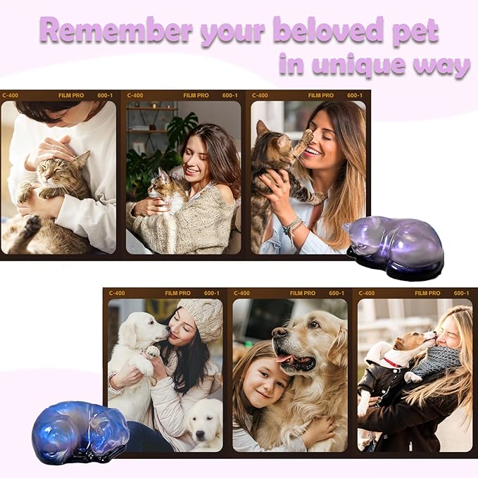 Cat and Dog Resin Silicone Mold, 3D Animal Epoxy Casting Molds, Resin Pet Memorial Statue for The Preservation of Animal Hair and Ashes, Pet Parents Souvenir,DIY Home Decorations, Art Crafts, Gift