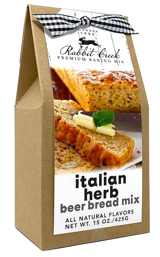 Rabbit Creek Beer Bread Mix Italian Herb Beer Bread Mix for Baking Premium Bread Baking Mix