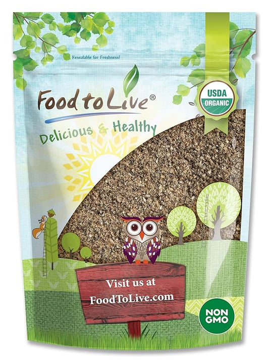 Food to Live Organic Chia Seeds Powder, 1 Pound Non-GMO Meal, Ground Raw, Cold Milled, Kosher, Vegan, Bulk. Rich in Omega-3, Fiber, Protein. Great as Thicker. For Baking, Salads, Smoothies.