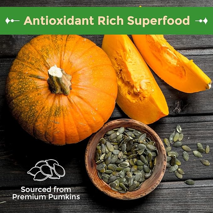 Sincerely Nuts - Raw Unsalted Shelled Pepitas Pumpkin Seeds | Healthy Antioxidant All Natural Snack Food or Toppings | Vegan, Kosher, Gluten Free Food | High in Protein | Bulk 2lb. Bag