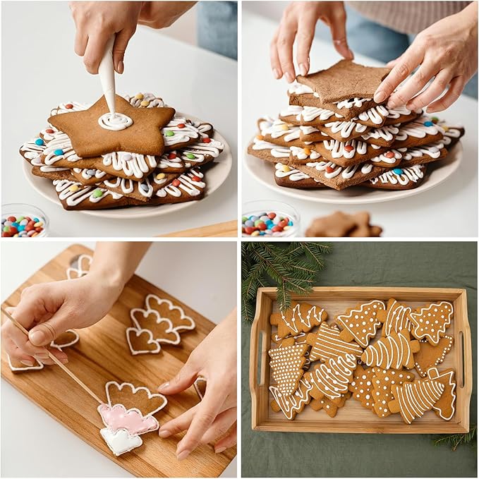 Piping Bags Disposable Pastry Bags 12 Inch 100PCS Thicken and Non-Slip Icing Bags Tipless Frosting Piping Bag for Cake, Cream Frosting and Cookie Decoration Supplies
