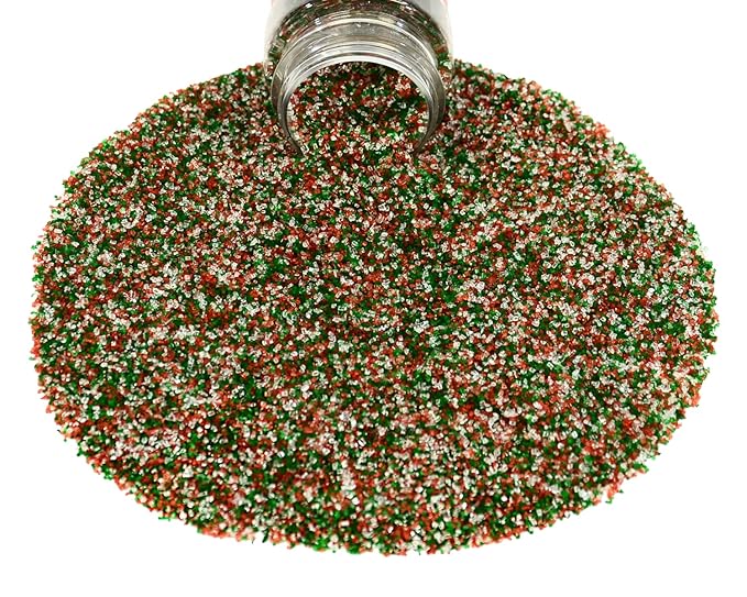 Mystic Sprinkles Christmas Holiday Sprinkle Mixes (A Classic Christmas In Silver Sanding Sugar 4oz)