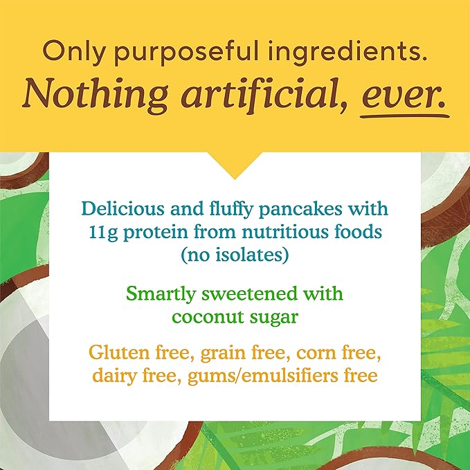 Simple Mills Just Add Water Almond Flour Pancake Mix, Original Protein - Gluten Free, Plant Based, Paleo Friendly, Breakfast, 10.4 Ounce (Pack of 1)