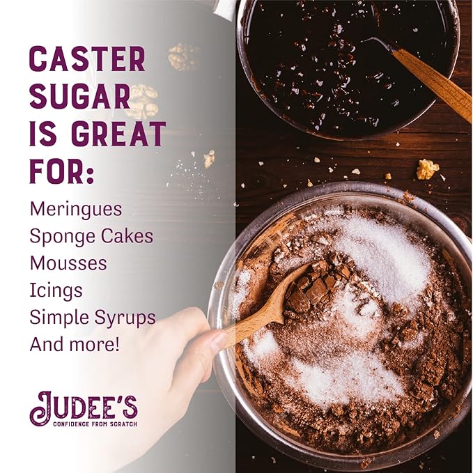 Judee's Gluten Free Superfine Caster Sugar - Tea & Coffee Sweetener - Gluten-Free Baking Sweetener - Pack of 8, 5 lb Pouches (40 lb)