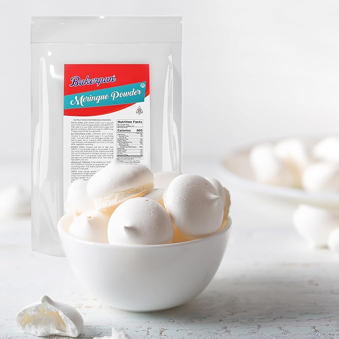 Bakerpan Meringue Powder for Royal Icing - 16 Ounce - Meringue Powder for Baking, Frosting, Icing, Pies, Cake Decorations (Made in USA)