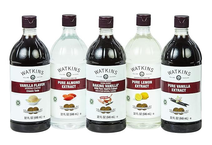 Watkins Pure Vanilla Extract, with Madagascar Vanilla Beans, Non-GMO, Kosher, 32 Fl Oz (Pack of 1)
