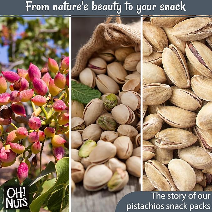 Oh! Nuts 2 LB Specialty Pistachios Finely Salted | Imported Turkish Antep Pistachios Roasted and Lightly Salted (Package May Vary)